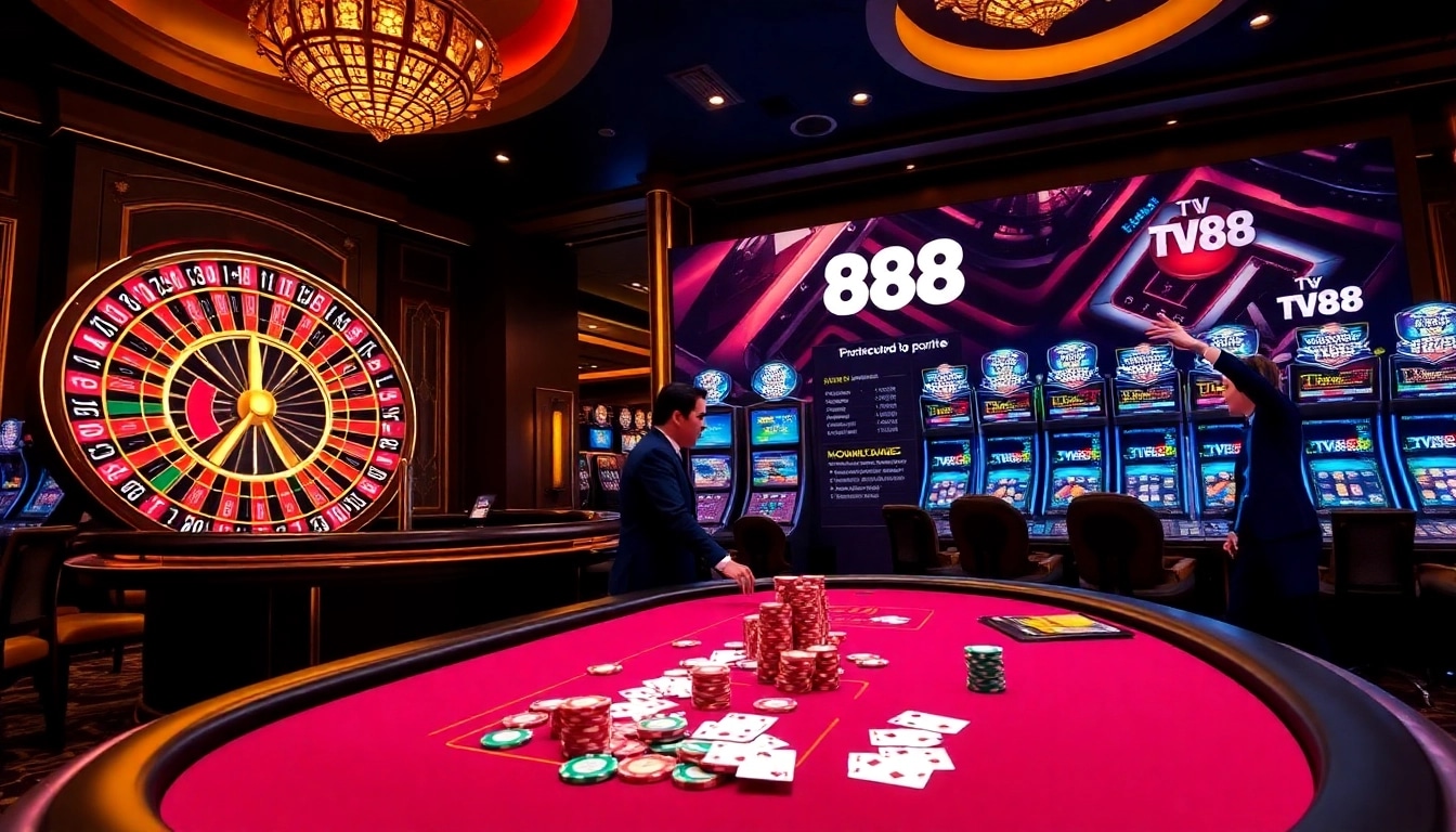 Experience thrilling gameplay at https://tv88.network/ with luxurious casino visuals and engaging dealers.