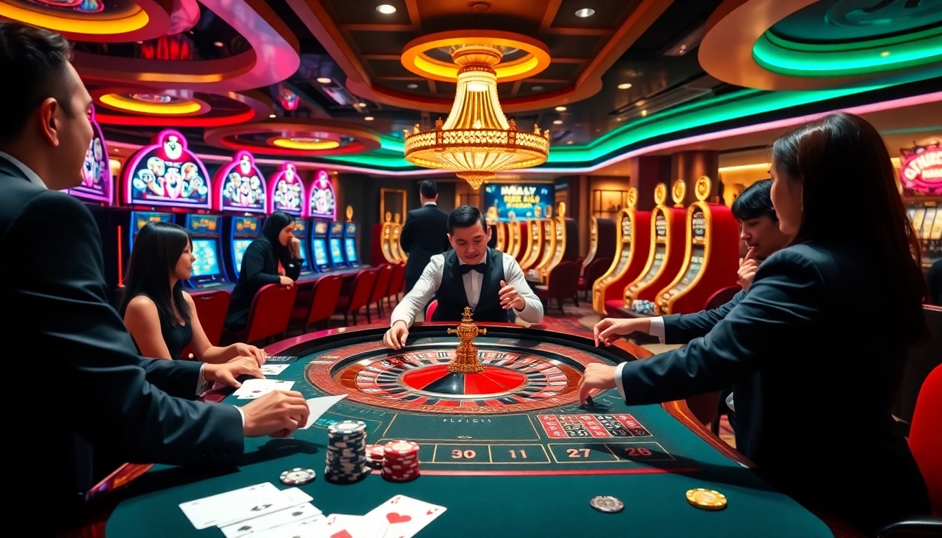 Experience the thrill of betting at NK88 with dynamic casino visuals and exciting gameplay.