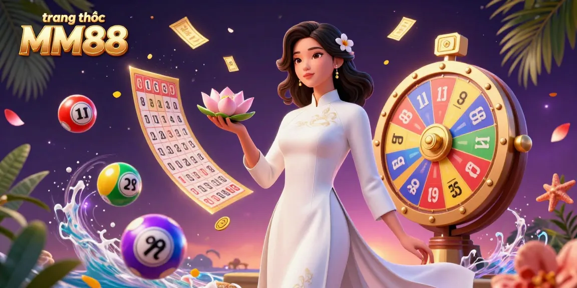 Experience winning moments at trang chủ MM88 with vibrant gaming elements in a captivating illustration.