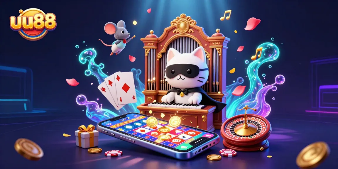 Play exciting games at uu88 with a thrilling casino atmosphere featuring vibrant elements.