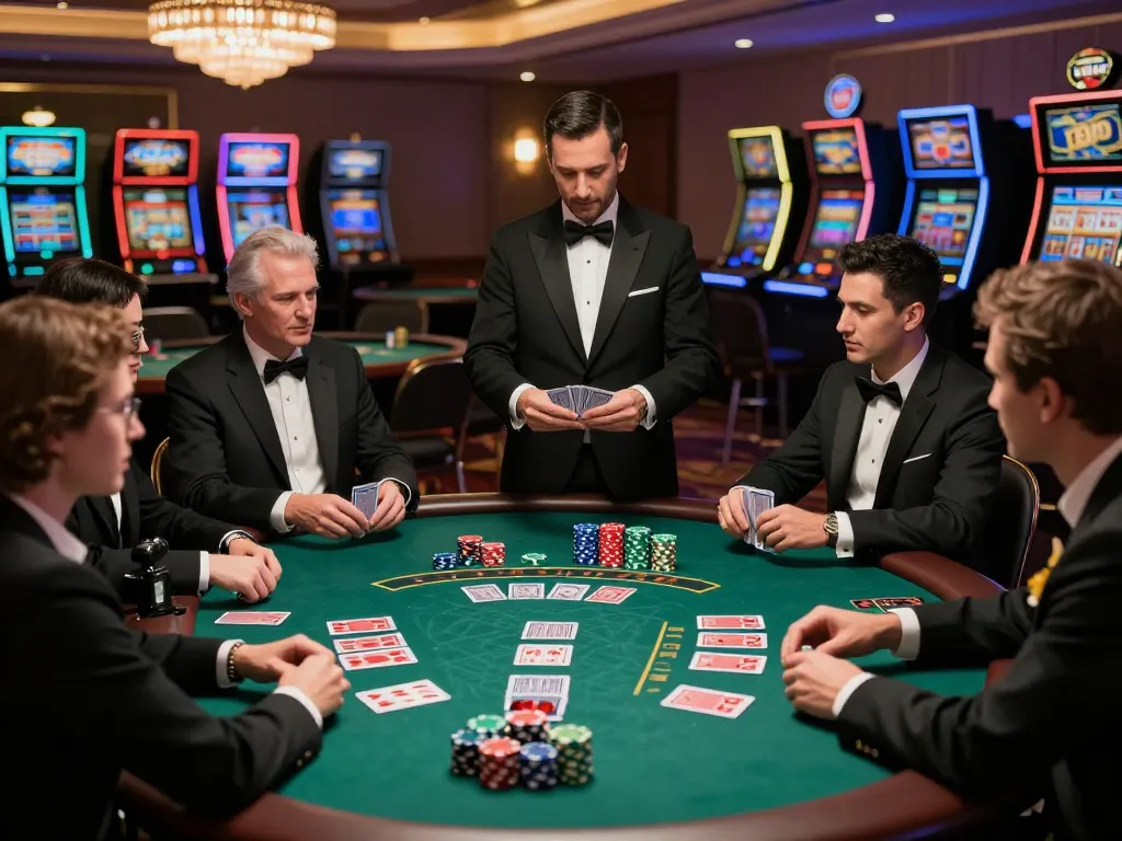 Engaged players at a high-stakes blackjack table showcasing skills at https://www.bearcreekwatershed.org/macroinvertebrates.