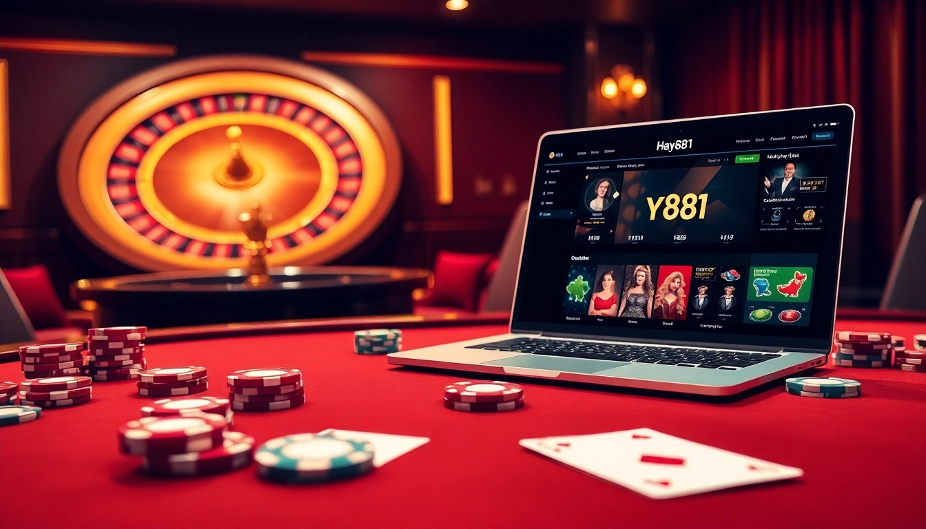 Experience thrilling gambling action at Hay881 with elegant poker tables.