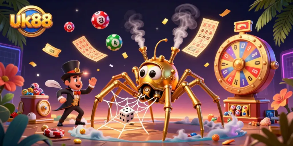 Catch exciting games with uk88 as the golden spider weaves its enchanting web.