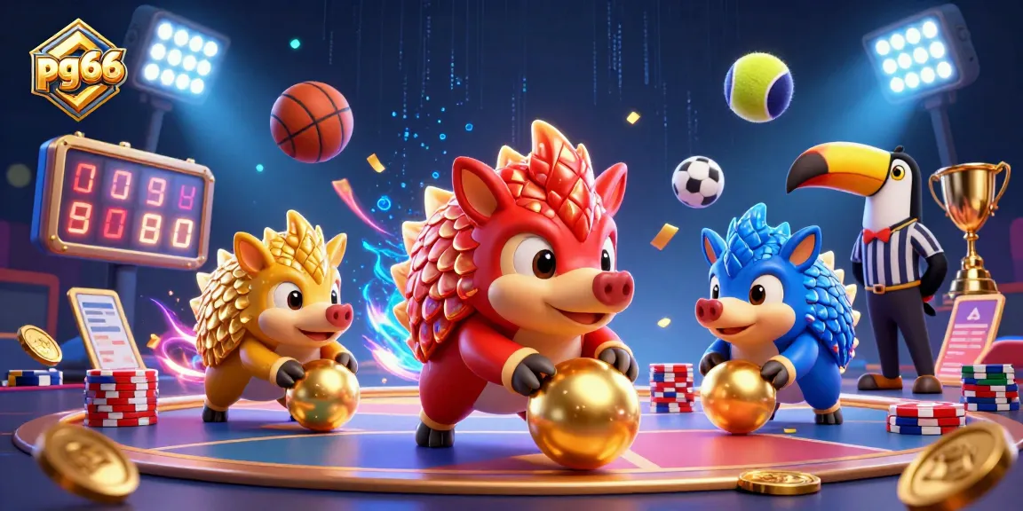 Experience exciting gameplay at pg66 with animated pangolins rolling through poker chips!