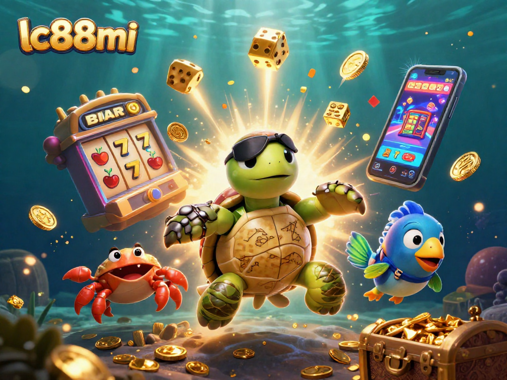 Experience the thrilling moments at lc88mi with a dynamic underwater casino scene filled with treasure and excitement.