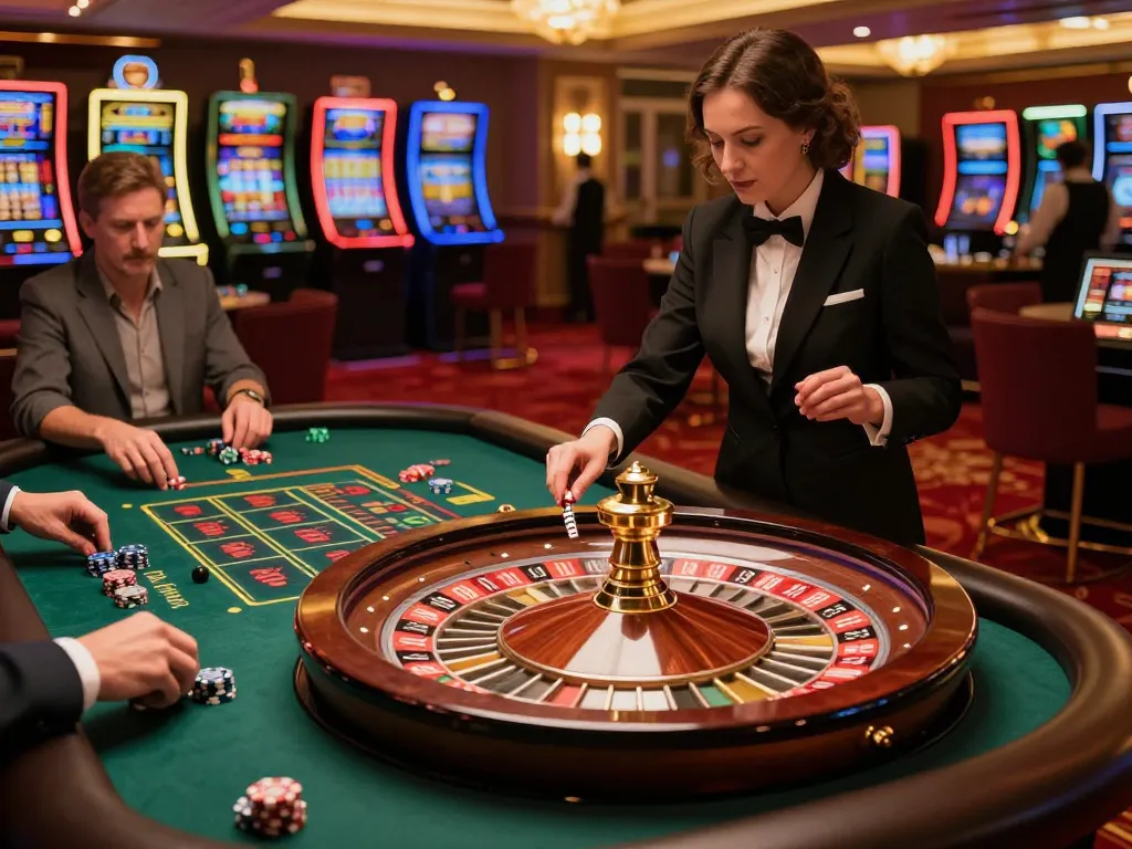 Engaged players placing bets at the roulette table while logging into 9bet đăng nhập for exciting gameplay.