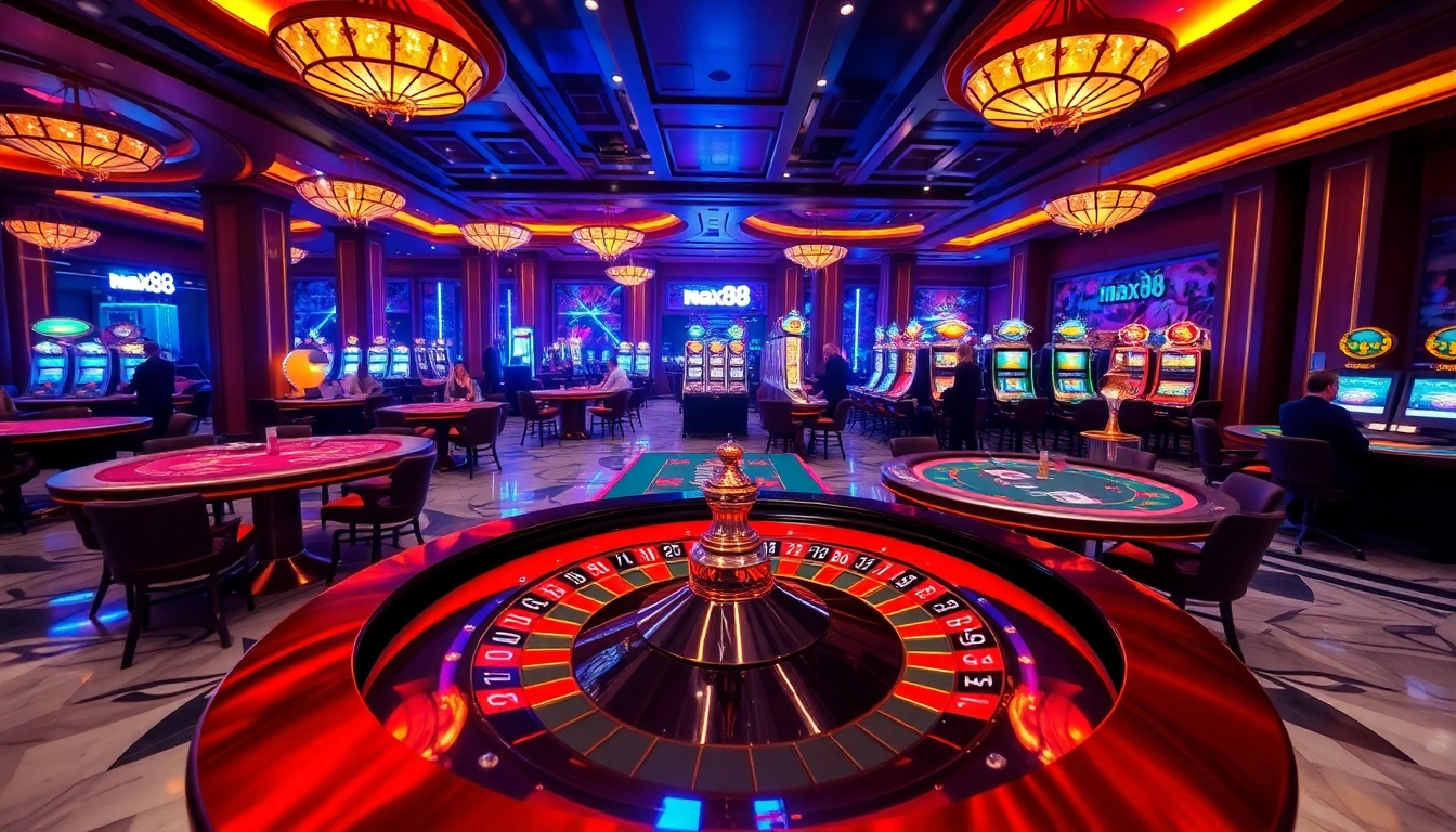 Experience the thrill of gambling at max88 with an upscale casino environment full of excitement and luxury.