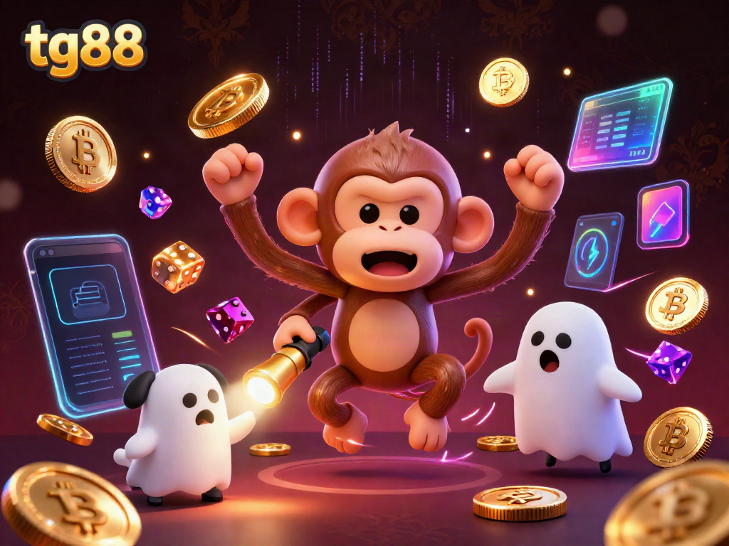 Experience thrilling wins at tg88 with a mischievous monkey and curious puppy tracking treasures!