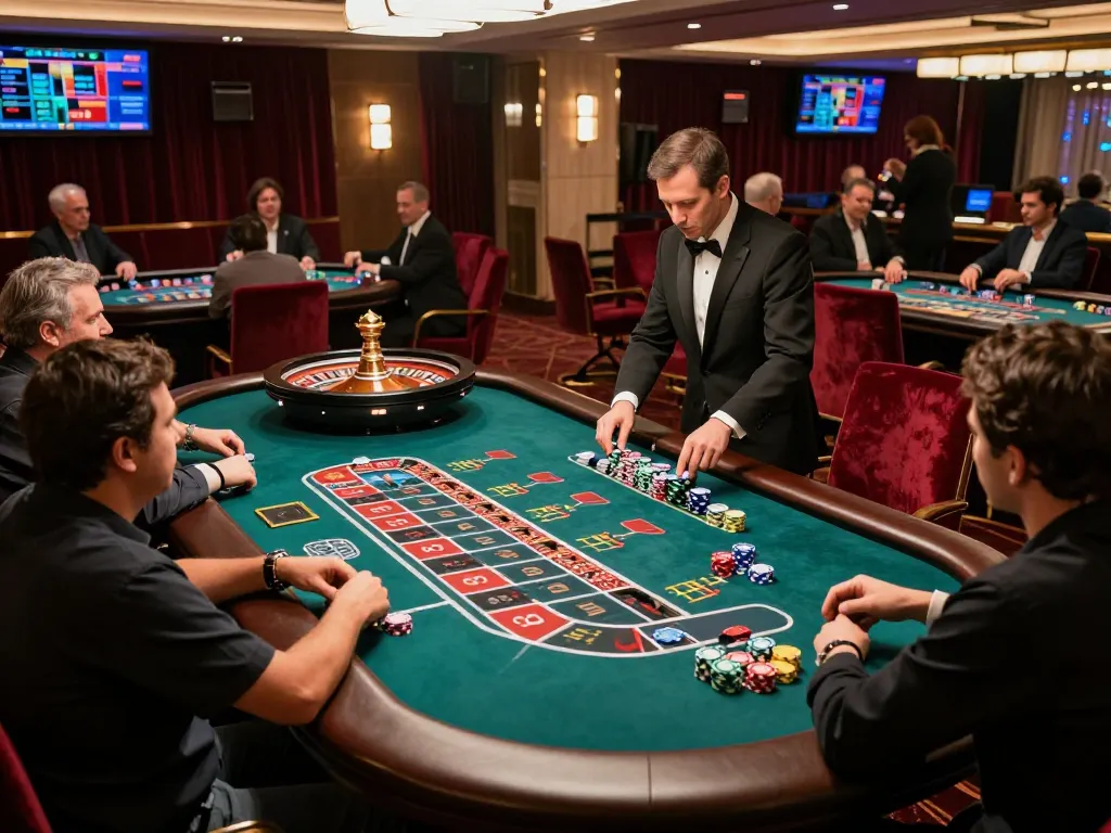 Players engaging with the vibrant roulette table at ww88 live casino, showcasing strategic betting moments.