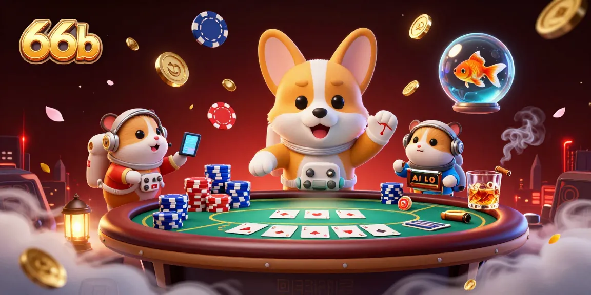 Experience thrilling casino adventures with 66b's engaging characters in a dynamic gambling scene.
