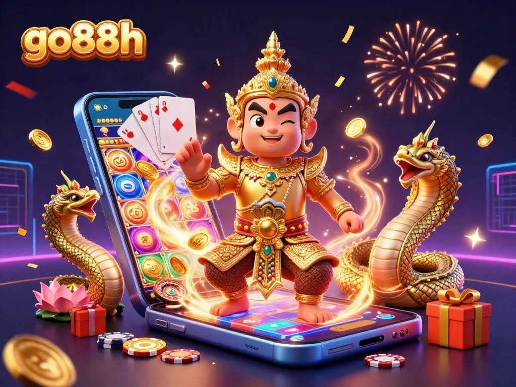 Experience thrilling gaming with go88h guardian and Naga in a vibrant digital casino world.
