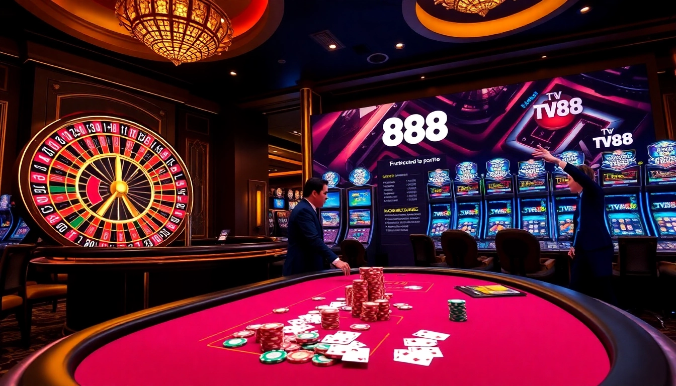 Experience thrilling gameplay at https://tv88.network/ with luxurious casino visuals and engaging dealers.