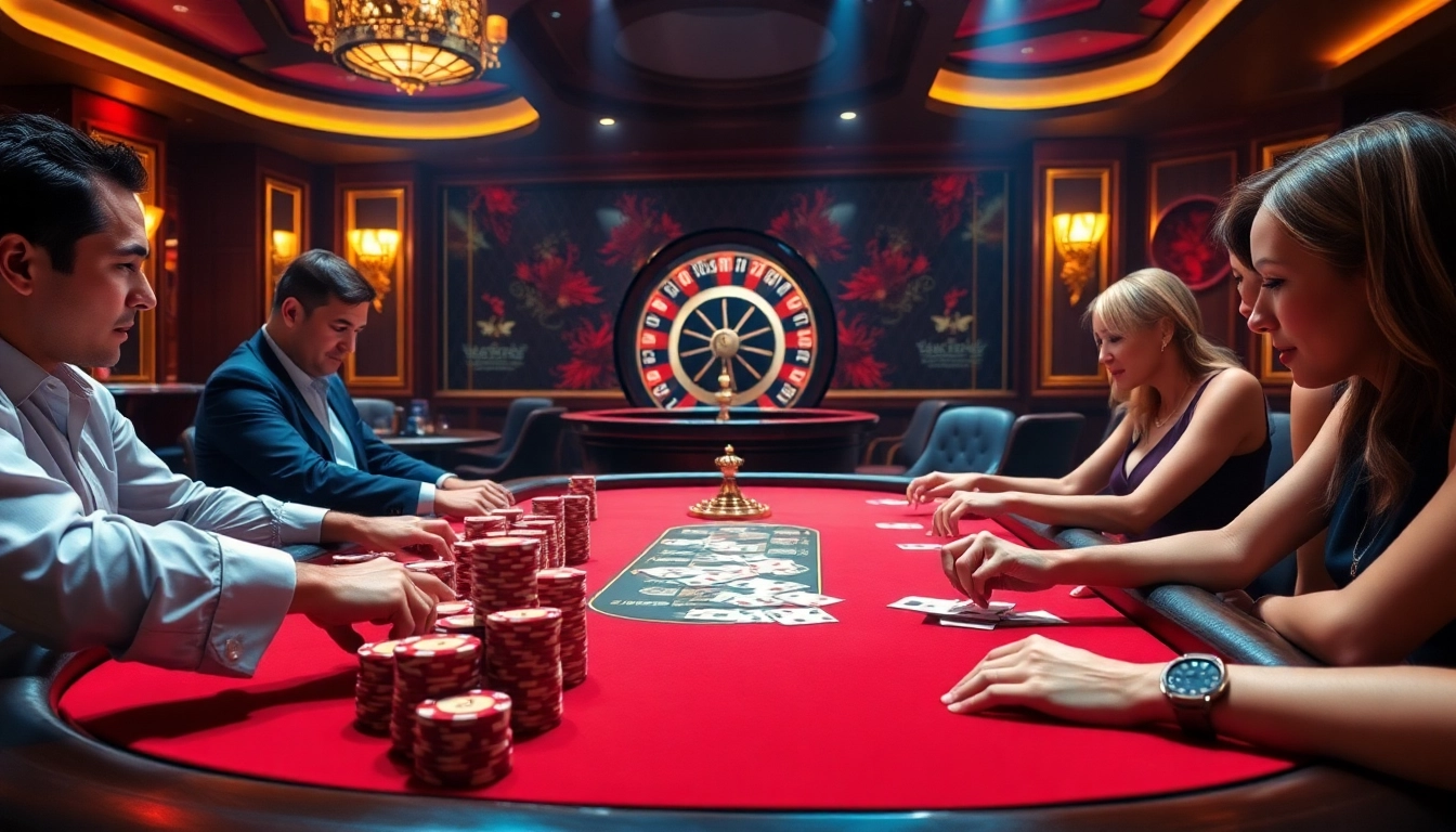 High-stakes poker action capturing the excitement of https://sv388win.live, with chips and cards in focus.