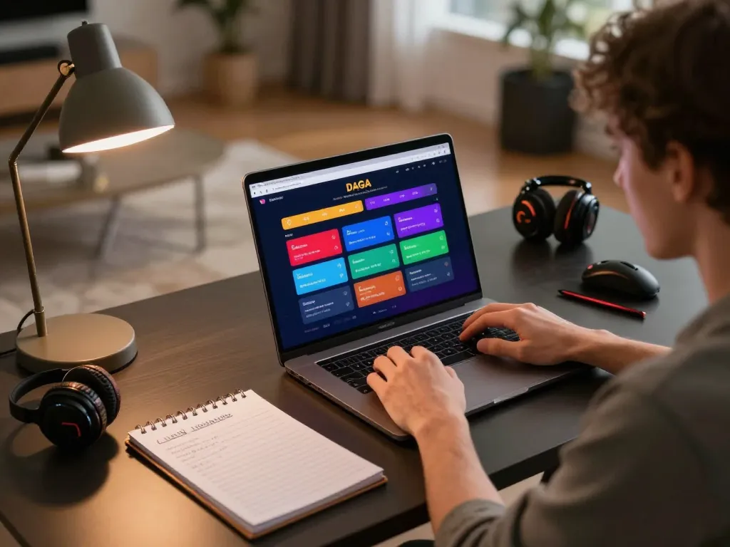 Player engaging with DAGA online betting interface, showcasing responsible gambling setup and strategy notes