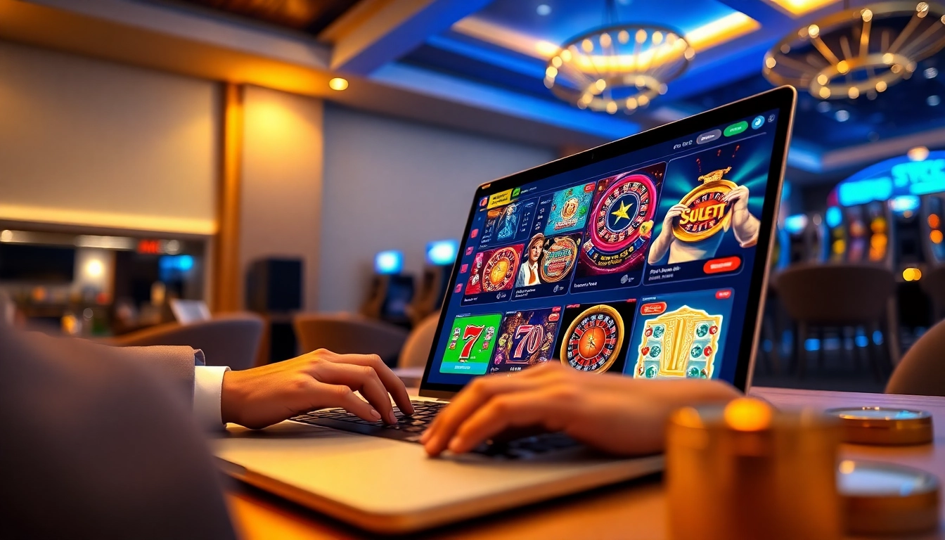 Experience online gambling with S666.nyc, showcasing a variety of engaging casino games in a vibrant digital environment.