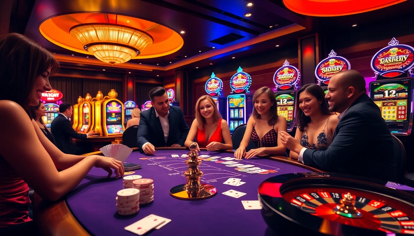 Thrilling casino atmosphere with NK 88 poker games and roulette excitement.