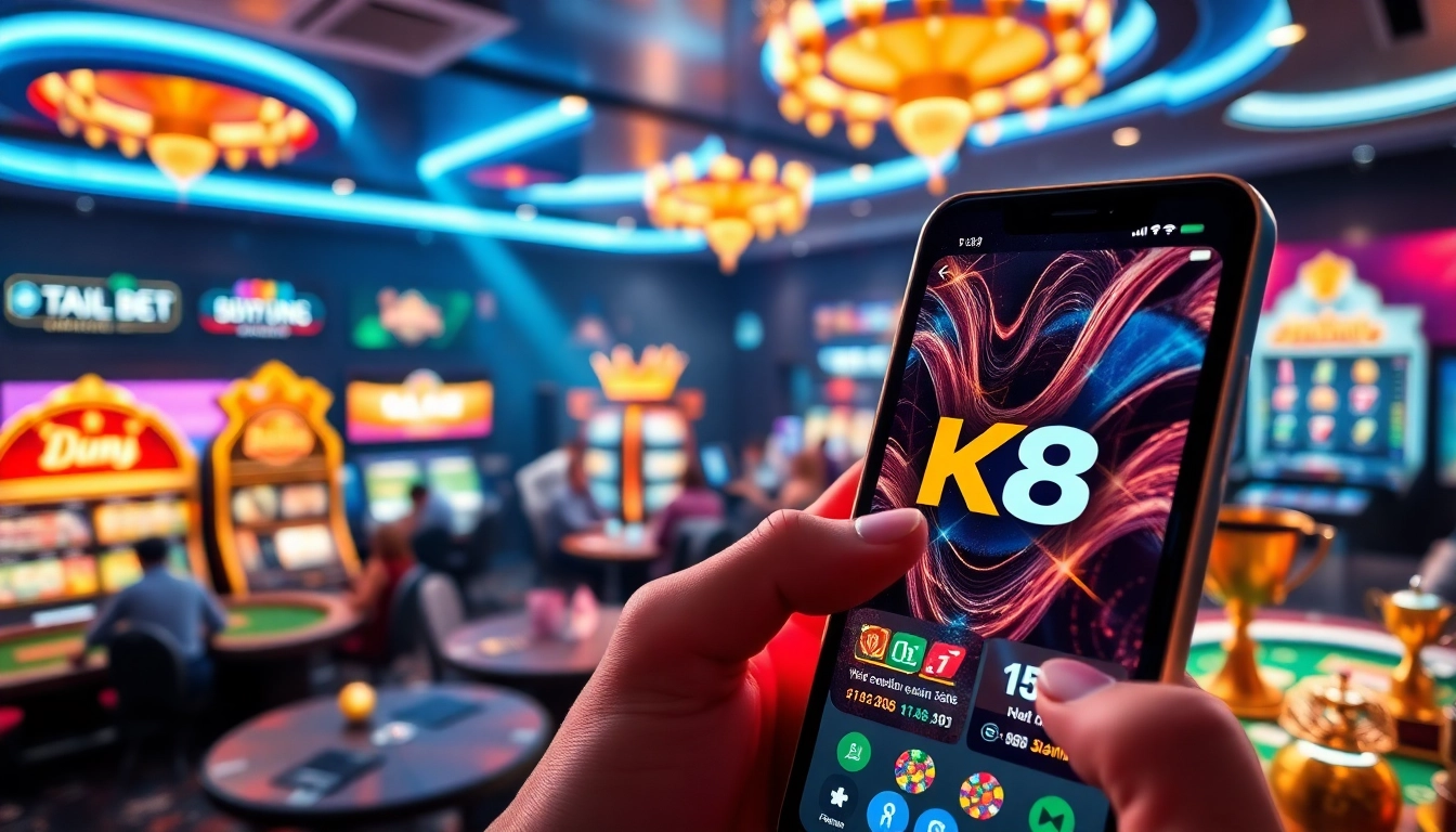 BK860S showcases a vibrant virtual casino atmosphere featuring games and sports betting.