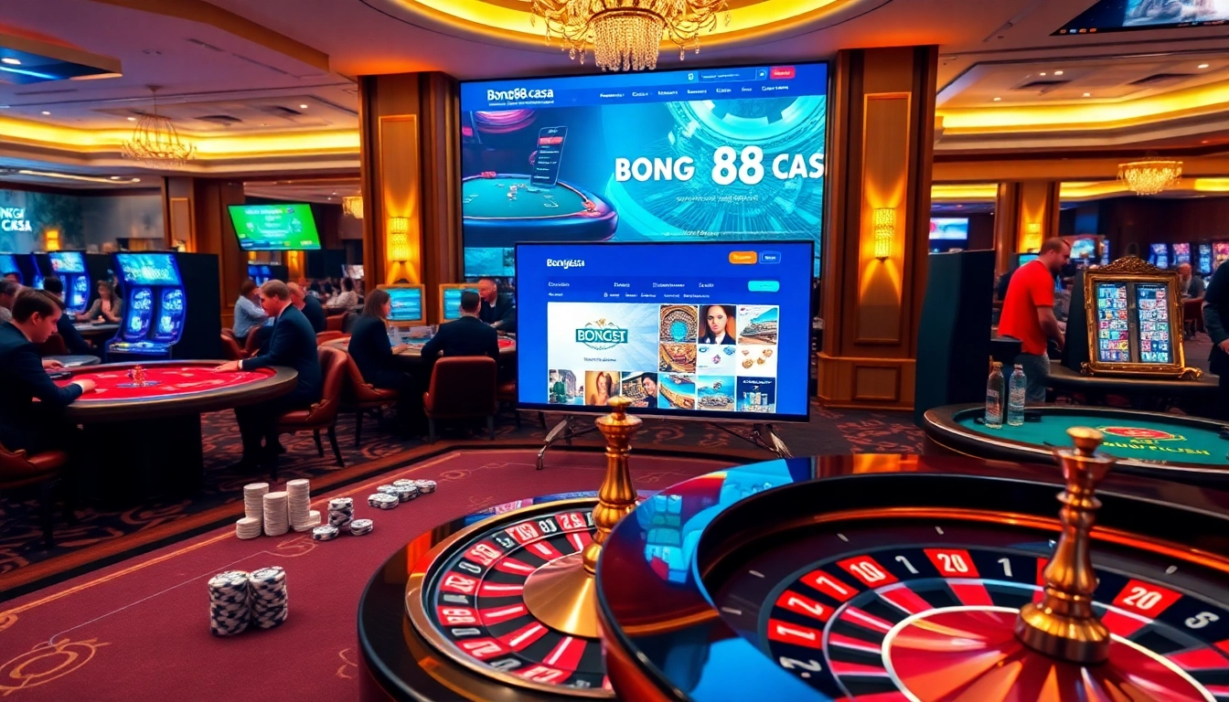 Bong88.casa offers top-tier gambling experiences with casino tables and online gaming interfaces.